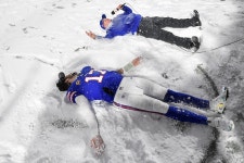 Game Blog: Bills romp to division title in winter wonderland