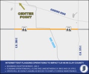 State Road 46 moves to one lane due to maintenance
