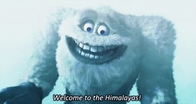 Snowman Welcome To Himalayas GIF - Snowman Welcome To Himalayas Monsters Inc - GIF 탐색 및 공유