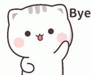 Cat Sticker Line Sticker GIF - Cat Sticker Line Sticker Bye Sticker - GIF 탐색 및 공유