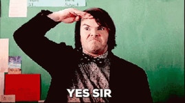 Yes Sir GIF - Yes Sir Salute School Of Rock - GIF 탐색 및 공유