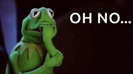 Kermit Worried GIF - Kermit Worried Oh No - GIF 탐색 및 공유