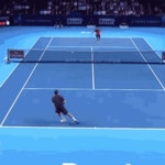 Stan Wawrinka Half Volley GIF - Stan Wawrinka Half Volley Tennis - GIF 탐색 및 공유