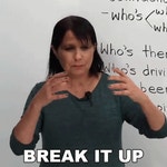 Break It Up Rebecca GIF - Break It Up Rebecca Engvid - GIF 탐색 및 공유