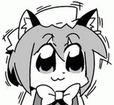 Manga Cat Girl Sticker - Manga Cat Girl Touhou - GIF 탐색 및 공유