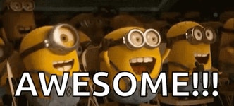 Awesome Minions GIF - Awesome Minions Excited - GIF 탐색 및 공유