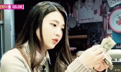 조이 돈세기 돈 계산 레드벨벳 GIF - Joy Counting Money - GIF 탐색 및 공유