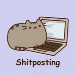 Shitposting Cat GIF - Shitposting Cat Pusheen - GIF 탐색 및 공유