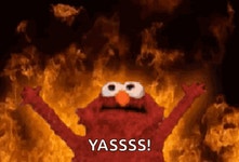 Elmo Elmos Fire GIF - Elmo Elmos Fire Elmo Fire - GIF 탐색 및 공유