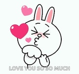 Cony Kiss GIF - Cony Kiss Love - GIF 탐색 및 공유