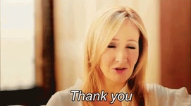 Jk Rowling GIF - JK Rowling Thank You - GIF 탐색 및 공유