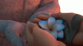 Flower Raya And The Last Dragon Sticker - Flower Raya And The Last Dragon Placing Flower To The Palm - GIF 탐색 및 공유