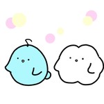 Blue Bird White Cloud Sticker - Blue bird White cloud Friends - GIF 탐색 및 공유