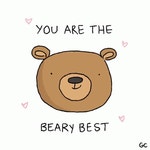 You Are The Beary Best Love GIF - You Are The Beary Best Beary Best Bear - GIF 탐색 및 공유