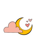 Moon Sky Sticker by Veryvany for iOS & Android | GIPHY