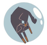 Dog Bubble Sticker by EsquimauPêche for iOS & Android | GIPHY