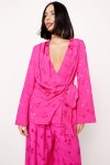 Jackets & Coats | Petite Premium Floral Satin Wrap Waist Blazer | NastyGal
