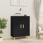 Shelves & Bookcases | Sideboard Black 70x34x90 cm Engineered Wood | Berkfield Home