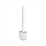 Bathroom Accessories | Silicone Toilet Brushes with Wall Mounted Toilet Brush Holder White | Nes Home