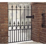 Garden Decor | Balmoral Premium Range Spear Top Single Gate, Fits Gap W914 x H1168 mm | Burbage Iron Craft