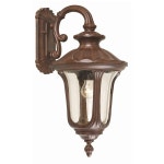 Lighting | Chicago 1 Light Outdoor Medium Wall Lantern Light Rusty Bronze Patina IP44 E27 | Netlighting