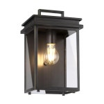 Lighting | Glenview Outdoor 1 Light Wall Lantern Antique Bronze IP44 E27 | Netlighting