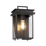 Lighting | Glenview Outdoor 1 Light Wall Lantern Antique Bronze IP44 E27 | Netlighting