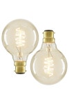 Lighting | Pack of 2 40W B22 Bayonet Cap Globe Bulb | BHS Lighting