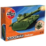 Construction Toys | J6022 Quick Build Challenger Tank Railway Toy, Green Model Kit | Airfix