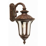 Lighting | Outdoor IP44 Wall Light Rusty Bronze Patina LED E27 100W d00271 | Loops