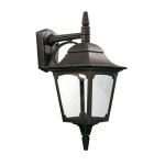 Lighting | Outdoor IP44 Wall Light Sconce Black LED E27 100W Bulb External d00306 | Loops