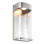 Lighting | Outdoor IP44 Wall Light Painted Brushed Steel LED 14W d00620 | Loops