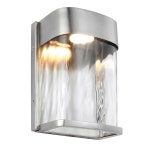 Lighting | Outdoor IP44 Wall Light Painted Brushed Steel LED 14W d00622 | Loops