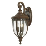 Lighting | Outdoor IP44 3 Bulb Wall Light British Bronze LED E14 60W d00709 | Loops