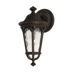 Lighting | Outdoor IP44 Wall Light Sconce Walnut LED E27 100W Bulb External d00935 | Loops
