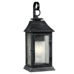 Lighting | Outdoor IP44 Wall Light Dark Weathered Zinc LED E27 75W d00952 | Loops