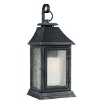 Lighting | Outdoor IP44 Wall Light Dark Weathered Zinc LED E27 75W d00955 | Loops