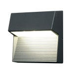 Lighting | Outdoor IP54 Wall Light Sconce Graphite Finish LED 6W Bulb External d01053 | Loops