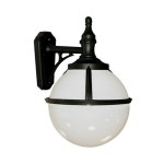Lighting | Outdoor IP44 Wall Light Sconce Black LED E27 100W Bulb External d01072 | Loops