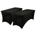 Table Linen & Mats | Rectangular Spandex Fitted Tablecloths - 180cm - Elasticated Cover | Harbour Housewares