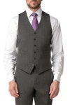 Suits | Textured Regular Fit Travel Waistcoat | Jeff Banks