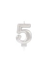 Party Decorations | 5 Metallic Candles | Amscan