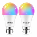 Lighting | 10W WIFI Smart LED Light A60 B22 bulb (Pack of 2) | ExtraStar