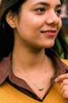 Jewellery | Sterling Silver Three Colour Eagle Egg Small Teardrop Pendant Necklace | The Colourful Aura