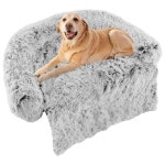 Grey Costway L-Size Plush Calming Dog Couch Bed Dog Sofa Bed W/ Washable Cover | Debenhams