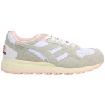 Diadora LC23 N9002 Pink Panther White Leather Lace Up Trainers | Debenhams