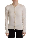 Jumpers & Cardigans | Silk Knit Rose Button Cardigan | Dolce & Gabbana
