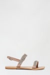 Sandals | Leather Blush Jasper Jewel Plait Sandal | Dorothy Perkins