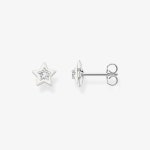 Jewellery | Silver Star White Cold Enamel Stud Earrings H2273-041-14 | THOMAS SABO