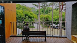 숲에 빠지거나, 책에 빠지거나! 공원 속 봉제산 책쉼터 | 서울시 - 내 손안에 서울 숲에 빠지거나, 책에 빠지거나! 공원 속 봉제산 책쉼터